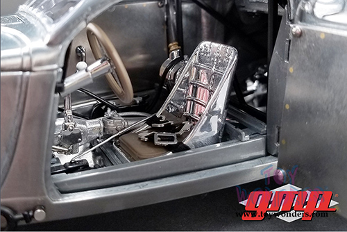 GMP - Blown Altered Coupe Raw Steel (1934, 1/18 scale diecast model car, Silver) 18880