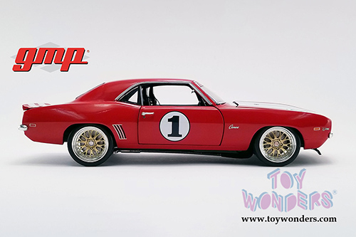 GMP - Chevrolet&reg; Camaro&reg; #1 Big Red Camaro Hardtop "The Original Outlaw Racer" (1969, 1/18 scale diecast model car, Red/White) 18882
