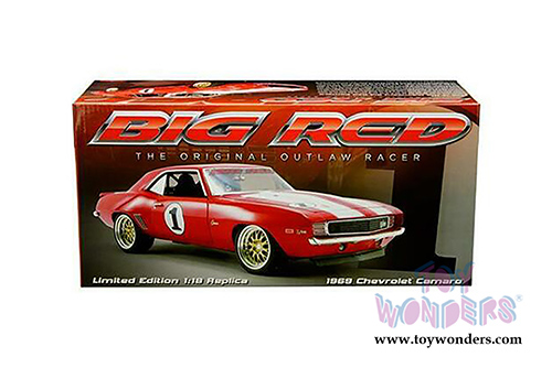 GMP - Chevrolet&reg; Camaro&reg; #1 Big Red Camaro Hardtop "The Original Outlaw Racer" (1969, 1/18 scale diecast model car, Red/White) 18882