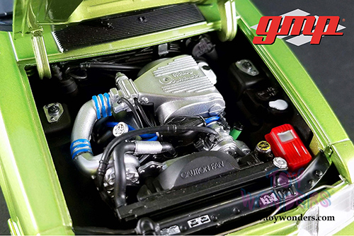 GMP - 1320 Drag Kings | Ford Mustang Cobra King Snake Hard Top (1993, 1/18 scale diecast model car, Nitro Green) 18888