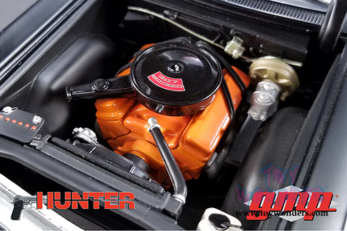 GMP - "Hunter" Chevrolet&reg; Nova&trade; Police Hardtop (1971, 1/18 scale diecast model car, Matte Black) 18903