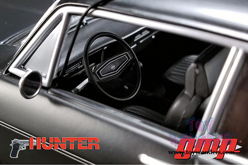 GMP - "Hunter" Chevrolet&reg; Nova&trade; Police Hardtop (1971, 1/18 scale diecast model car, Matte Black) 18903