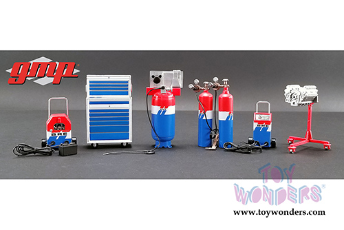 GMP - Shop Tool Set #1 - Brock Racing Enterprises (BRE) (6 pc. set, 1:18 Scale) 18905