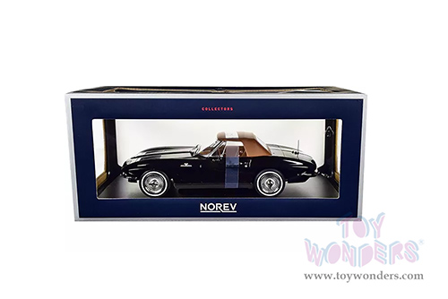 Norev - Chevrolet&reg; Corvette Stingray Cabriolet (1963, 1/18 scale diecast model car, Black) 189055