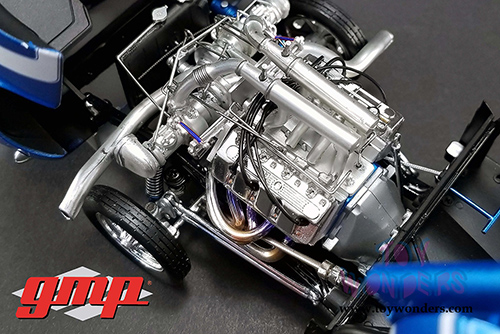 GMP - Ford Mustang Gasser - The Boss Hardtop (1969, 1/18 scale diecast model car, Blue) 18913