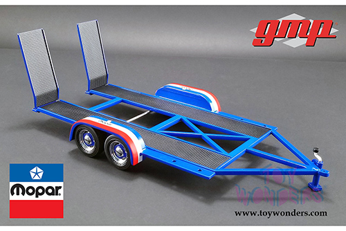 GMP - Tandem Car Trailer - MOPAR (1/18 scale diecast model, Blue) 18916