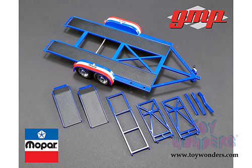 GMP - Tandem Car Trailer - MOPAR (1/18 scale diecast model, Blue) 18916