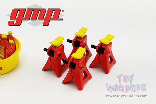 18950 Greenlight GMP Shop Tool Set #2 Shell Oil diecast diorama accessories