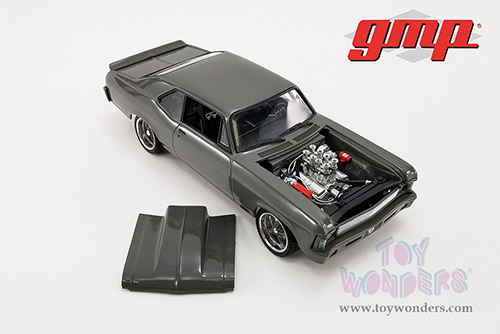 GMP - Chevrolet&reg; Nova&trade; Destroyer Street Fighter Hardtop (1970, 1/18 scale diecast model car, Dark Gray) 18957