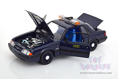 GMP - Ford Mustang 5.0 SSP - U.S. Air Force U-2 Chase Car "Dragon Chaser" (1988, 1/18 scale diecast model car, Dark Blue) 18975