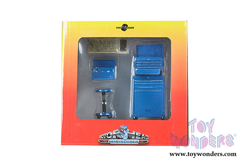 Motorhead Miniatures - Tire Brigade 4 Piece Tool Set (1/18 scale, Blue) 190