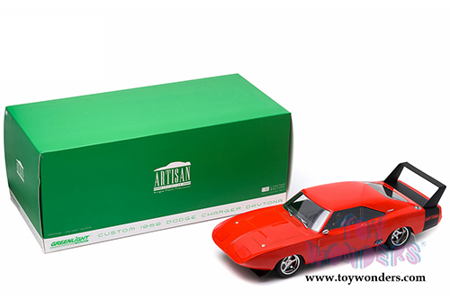 Greenlight - Artisan Dodge Charger Daytona Hardtop (1969, 1/18 scale diecast model car, Orange) 19004