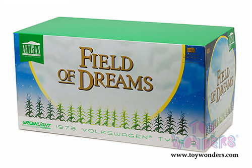 Greenlight - Artisan Field of Dreams Volkswagen Type 2 Bus (1973, 1/18 scale diecast model car, Red) 19010