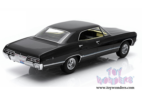 Greenlight - Artisan Supernatural (TV Series 2005) - Chevrolet Impala Sport Hard Top (1967, 1/18 scale diecast model car, Black) 19014