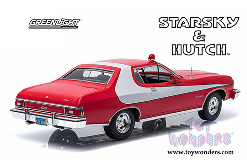 Greenlight - Artisan Starsky & Hutch Ford Gran Torino Hardtop (1976, 1/18 scale diecast model car, Red) 19017
