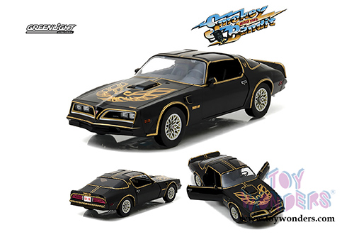 Greenlight - Artisan Pontiac&reg; Firebird&reg; Trans Am T-Top "Smokey and the Bandit" Movie (1977, 1/18 scale diecast model car, Black) 19025