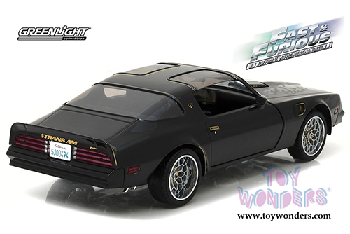 Greenlight - Artisan Fast & Furious - Tego's Pontiac Firebird Trans Am (1978, 1/18 scale diecast model car, Black) 19026