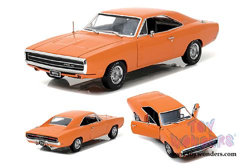 Greenlight - Artisan Dodge Charger 500 HEMI Hardtop (1970, 1/18 scale diecast model car, Orange) 19028