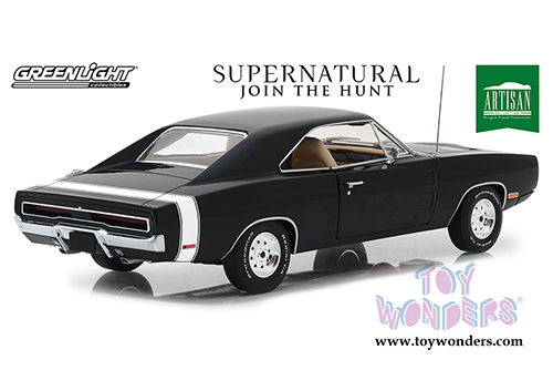 Greenlight - Artisan Supernatural (TV Series 2005) | Dodge Charger Hardtop (1970, 1/18 scale diecast model car, Black) 19046