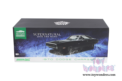 Greenlight - Artisan Supernatural (TV Series 2005) | Dodge Charger Hardtop (1970, 1/18 scale diecast model car, Black) 19046