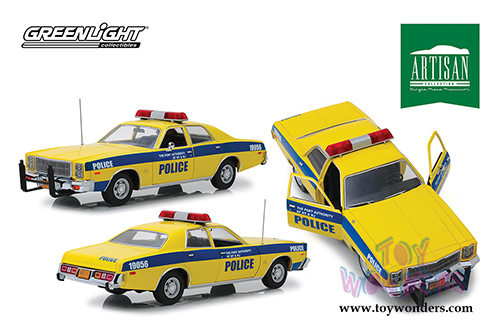 Greenlight - Artisan Plymouth Fury - Port Authority of New York & New Jersey Police (1977, 1/18 scale diecast model car, Yellow) 19056