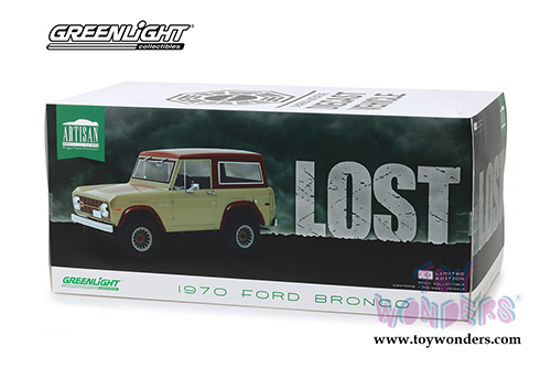 Greenlight - Artisan Ford Bronco "LOST" TV Series (1970, 1/18 scale die cast model car, Tan/Brown) 19057