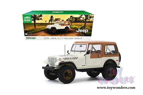 Greenlight - Artisan Jeep&reg; CJ-7 Golden Eagle "Dixie" (1979, 1/18 scale die cast model car, Cream) 19065