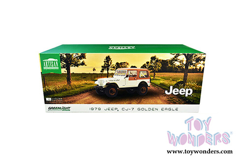 Greenlight - Artisan Jeep&reg; CJ-7 Golden Eagle "Dixie" (1979, 1/18 scale die cast model car, Cream) 19065