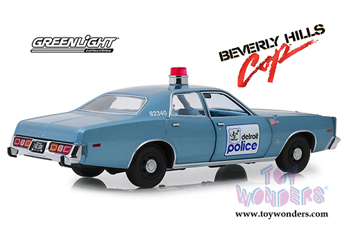 Greenlight - Artisan Beverly Hills Cop - Plymouth Fury Detroit Police (1977, 1/18 scale diecast model car, Blue) 19069