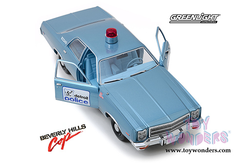 Greenlight - Artisan Beverly Hills Cop - Plymouth Fury Detroit Police (1977, 1/18 scale diecast model car, Blue) 19069