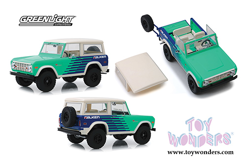 19070 Greenlight 1976 Artisan Ford Bronco Falken Tires model diecast car