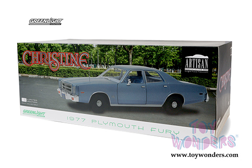 Greenlight - Artisan Christine - Detective Rudolph Junkins' Plymouth Fury (1977, 1/18 scale diecast model car, Blue) 19082