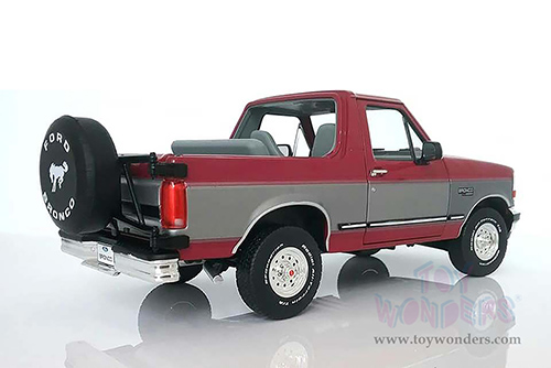 Greenlight - Artisan Ford Bronco XLT (1996, 1/18 scale die cast model car, Burgundy/Silver) 19095
