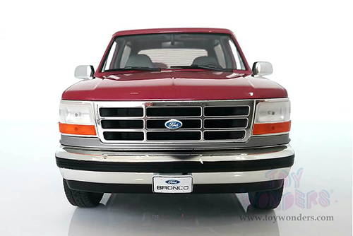 Greenlight - Artisan Ford Bronco XLT (1996, 1/18 scale die cast model car, Burgundy/Silver) 19095