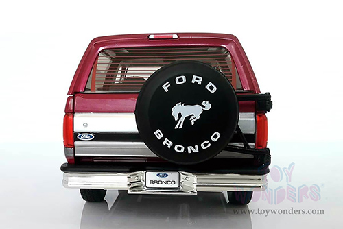 Greenlight - Artisan Ford Bronco XLT (1996, 1/18 scale die cast model car, Burgundy/Silver) 19095