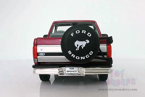 Greenlight - Artisan Ford Bronco XLT (1996, 1/18 scale die cast model car, Burgundy/Silver) 19095