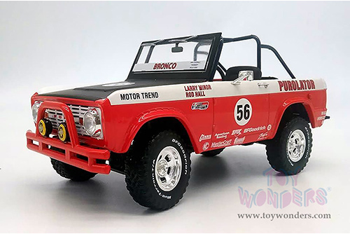 Greenlight - Artisan Ford Baja Bronco #56 Purolator Tribute Edition (1969, 1/18 scale die cast model car, Red/White/Blue) 19104