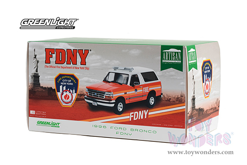 19118 Greenlight Artisan 1996 Ford Bronco model diecast car retail box package