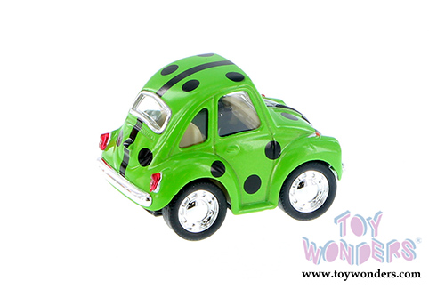 Kinsmart - Little Beetle Ladybug (2", Scale diecast model car, Asstd.) 2001DBG