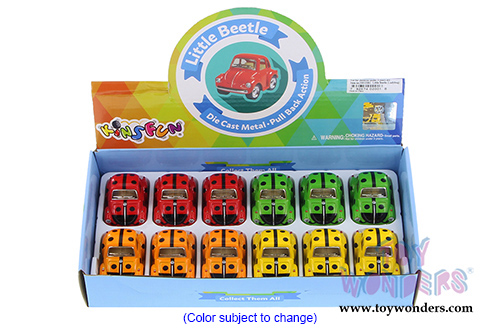 Kinsmart - Little Beetle Ladybug (2", Scale diecast model car, Asstd.) 2001DBG