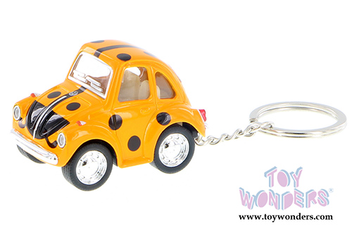 Kinsmart - Little Beetle Ladybug Key Chain (2", Scale diecast model car, Asstd.) 2001DBGK
