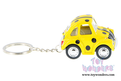 Kinsmart - Little Beetle Ladybug Key Chain (2", Scale diecast model car, Asstd.) 2001DBGK