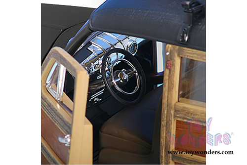 Lucky Road Signature - Ford Woody (1948, 1/18 scale diecast model car, Black) 20028BK