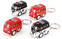 Kinsmart - Little Van Key Chain (Police/Firefighter) (2" diecast model car, Asstd.) 2002DPRK 