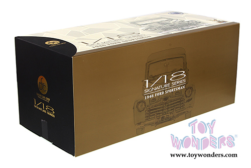 Lucky Road Signature - Ford Sportsman Convertible w/ Removable Bonnet (1946, 1/18 scale diecast model car, Green) 20048GN