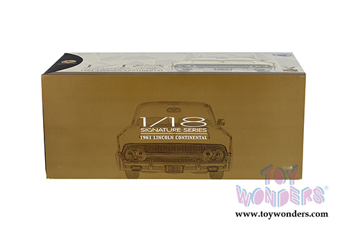 Lucky Road Signature - Lincoln Continental Limo w/ Removable Bonnet (1961, 1/18 scale diecast model car, Blue) 20088BU