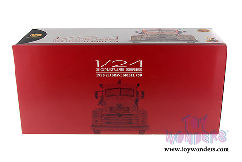 Lucky Road Signature - Seagrave Model 750 Fire Engine (1958, 1/24 scale diecast model car, Red) 20168R