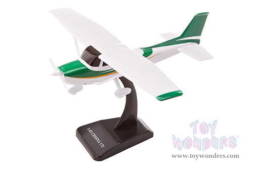 New Ray - Sky Pilot Cessna® 172 Skyhawk® with Wheel Model Kit (1/42 Scale plastic model, White/Green) 20665