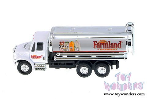 International&reg; Farmland Dairies Milk Tanker Truck (5.5", White.) 2105FD/MK
