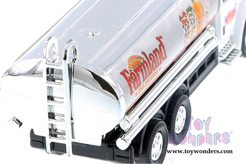 International&reg; Farmland Dairies Milk Tanker Truck (5.5", White.) 2105FD/MK